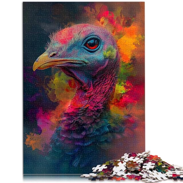 Foto 2 de 6 de Pavo Rompecabezas para Adolescentes 1000 Piezas Juego Familiar para aliviar el estrés: desafío difícil Trato…