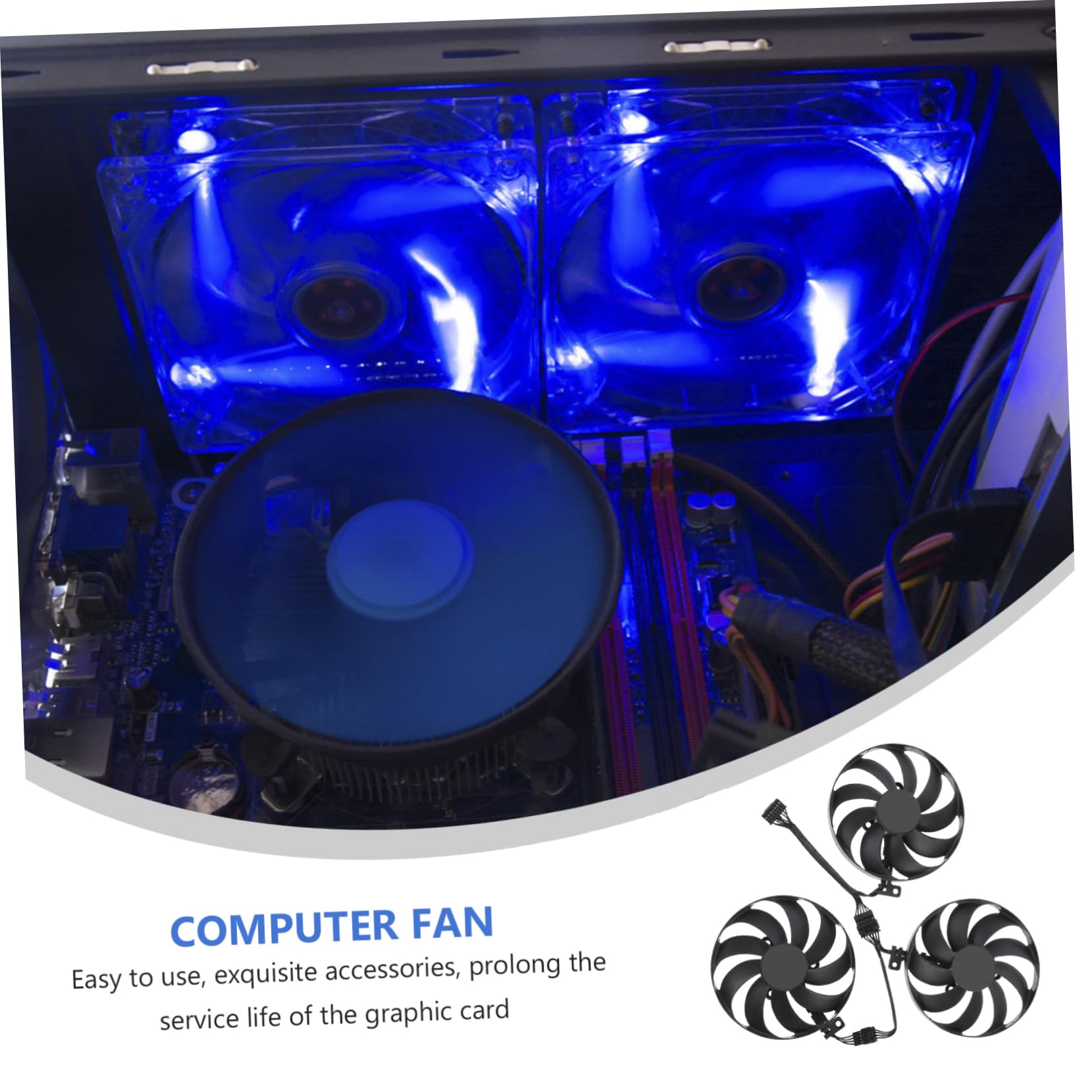 NUOBESTY Ventilador De Refrigeración De Tarjeta Gráfica De Compatible Enfriador De Gpu Cfud Ventilador Para Tarjetas Gráficas Para Enfriamiento De Gpu Computadoras