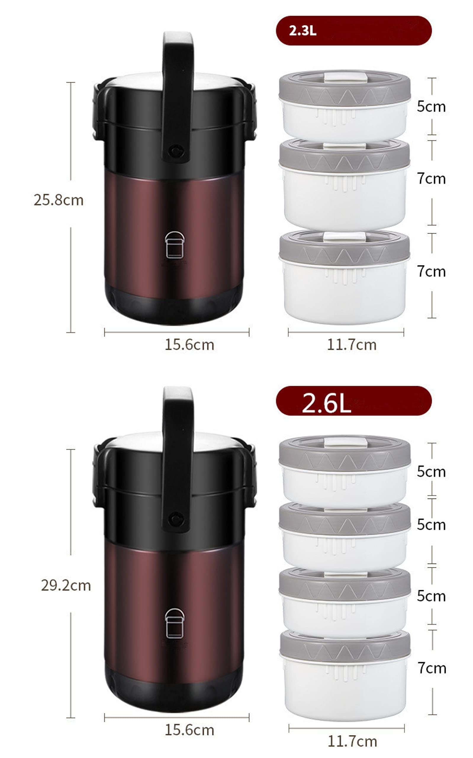 304ステンレス 保温弁当箱 個別仕切り付き*7 304ステンレス 保温弁当箱 個別仕切り付き*7 Qoo10 - お弁当箱の商品