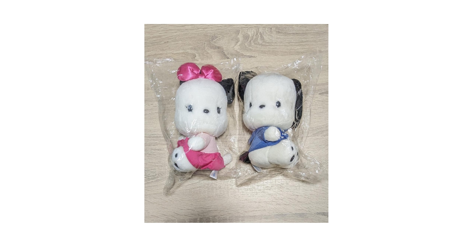 ポチャッコ　ポチャミ　ぬいぐるみ　非売品　着せ替えあり 非売品】ポチャッコ・ポチャミ bigぬいぐるみセット - メルカリ