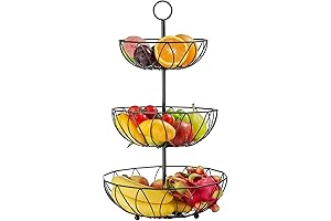 3 Tier Fruit Basket Stand: Space-Saving Kitchen Countertop Organizer