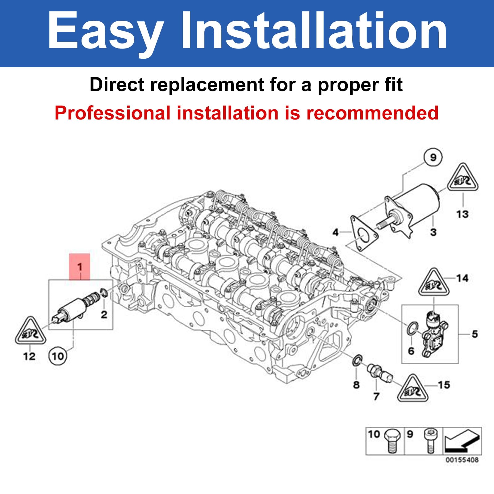 Vvt Sensor R60 Vvt Camshaft Solenoid Intake Exhaust Engine Camshaft Position Engine ...