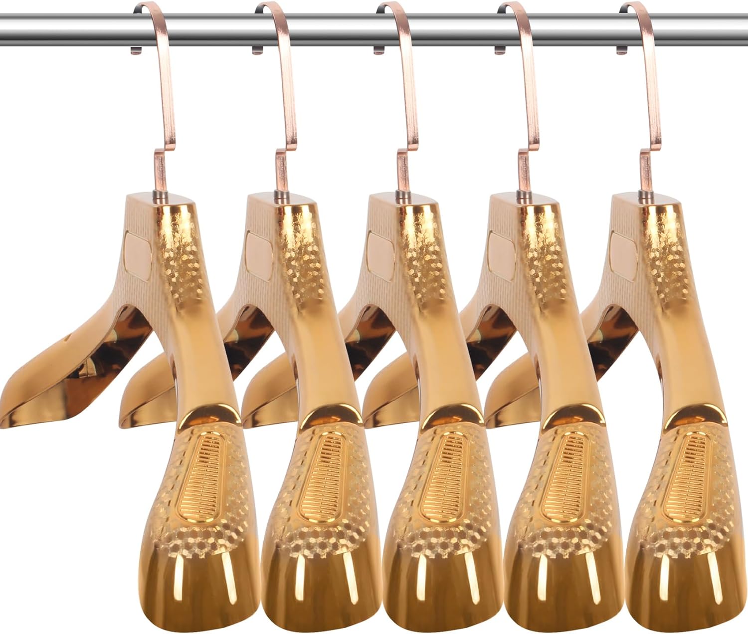 DEDU Suit Hangers for Men 20 Pack, Extra Wide Suit Hanger Non Slip Width 17.7", Thick Plastic Coat Hangers Black with Metal Hook