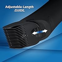 Vista 6 de Groom Essentials - Cortadora de pelo recargable, afeitadora de pelo corporal con cuchillas de cerámica, guía de corte ajustable de 3 ajustes