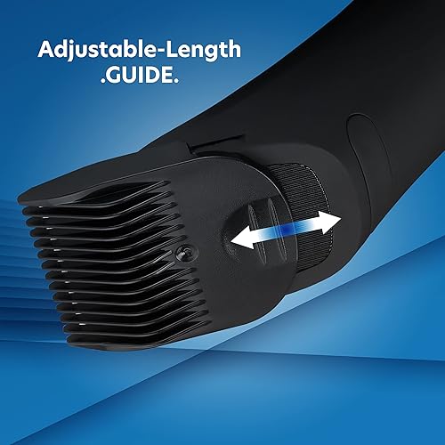 Miniatura 6 de Groom Essentials - Cortadora de pelo recargable, afeitadora de pelo corporal con cuchillas de cerámica, guía de corte ajustable de 3 ajustes,