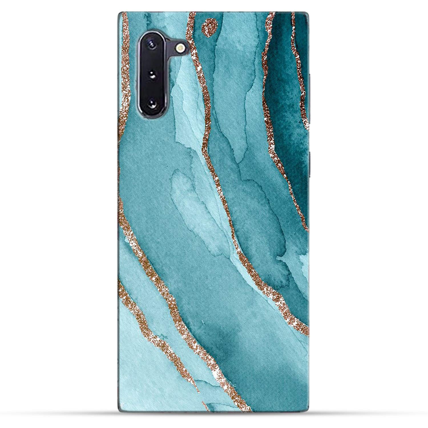 Samsung Note 10 Back Cover | Beautiful Blue Marble Golden Stripes | Designer Printed Hard CASE Bumper Back Cover for Samsung Galaxy Note 10 (B08PBJPGY3) Amazon Price History, Amazon Price Tracker