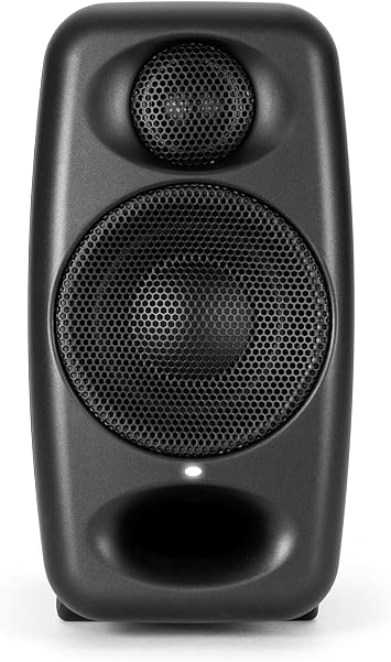 IK Multimedia Premium Version iLoud Micro Monitor Pro Black Single 50 Watt Portable & Powerful Reference Studio Monitor, Class D High-Efficiency Amplifier, Custom-Made Drivers for Music Mixing