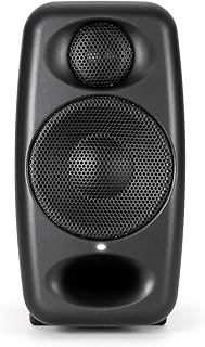 IK Multimedia Premium Version iLoud Micro Monitor Pro Black (Single) 50 Watt Portable & Powerful Reference Studio Monitor, Class D High-Efficiency Amplifier, Custom-Made Drivers for Music Mixing