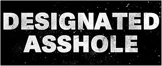 Designated Assh*le Hard Hat Helmet Sticker (Set of 3 Stickers)