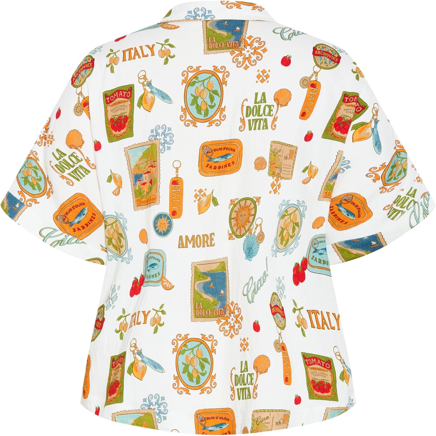 City Chic Plus Size Shirt - Amore Print
