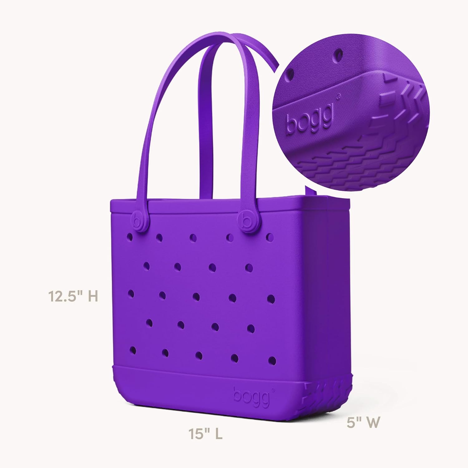 BOGG BAG Baby Medium Tote – 15” x 12.5” x 5” – Durable, Washable, Tip-proof – Beach, Pool, Boat, Work, Sports - Image 3