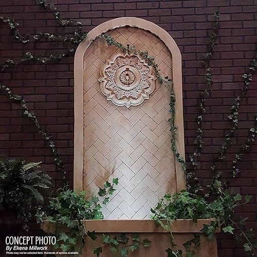 Miniatura 25 de Ekena Millwork CM11LI Medallón de techo Linus, 11 14"OD x 1 18"P 11 14", imprimado en fábrica