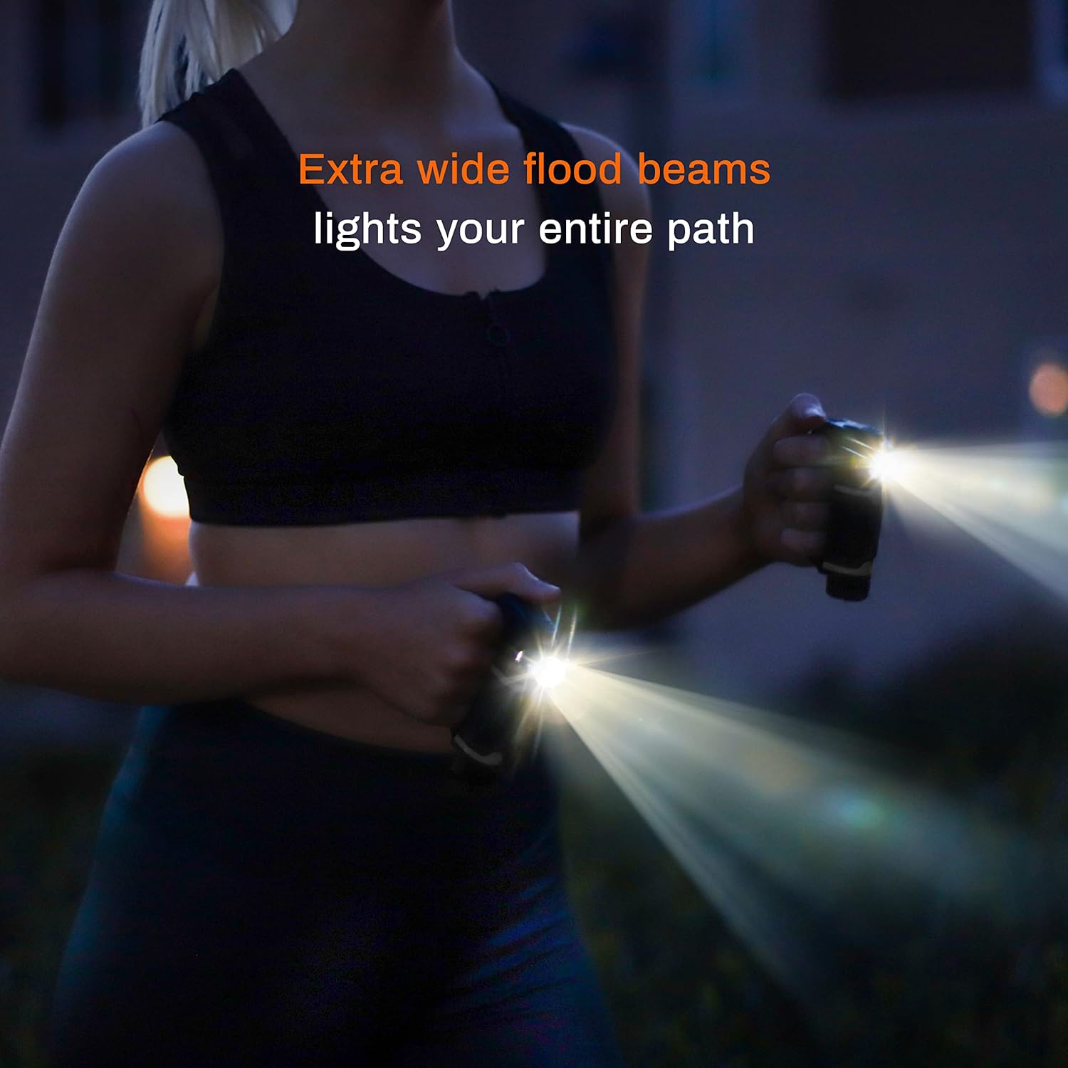 Knuckle Lights Colors - Running Light for Runners, Joggers, Dog Walking, Camping & Hiking. Unique LED Flashlight as an Alternative to Headlamps. A Great Addition to Your Night Reflective Running Gear : Sports & Outdoors