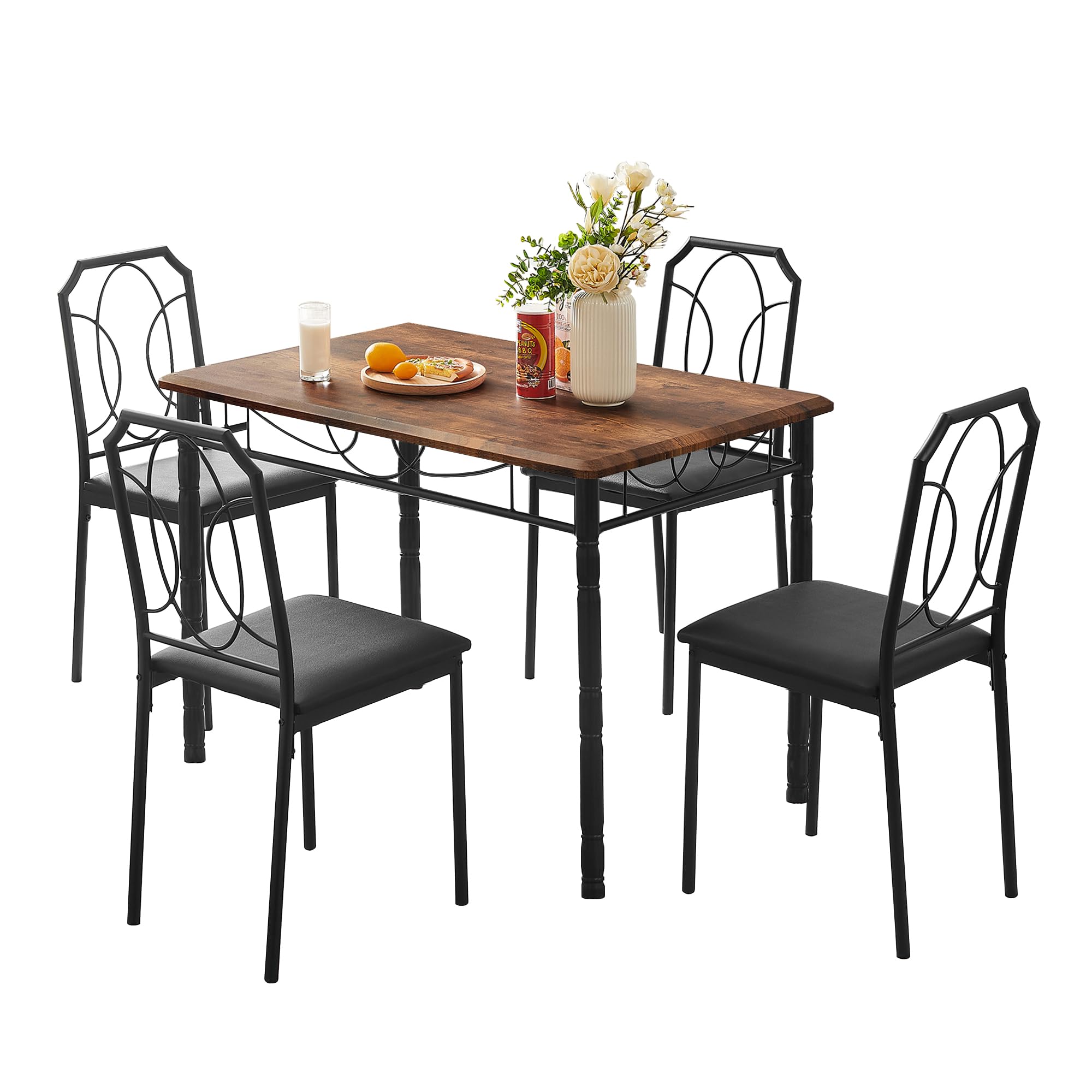 VECELO 5 Piece Dining Table Set