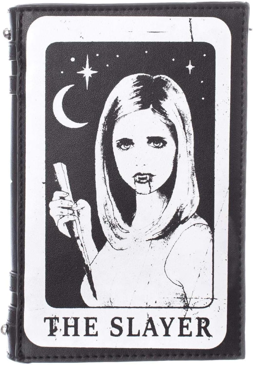 Heartless The Slayer Bag Gothic Tarot Card Book Vampire Slayer Handbag w Chain