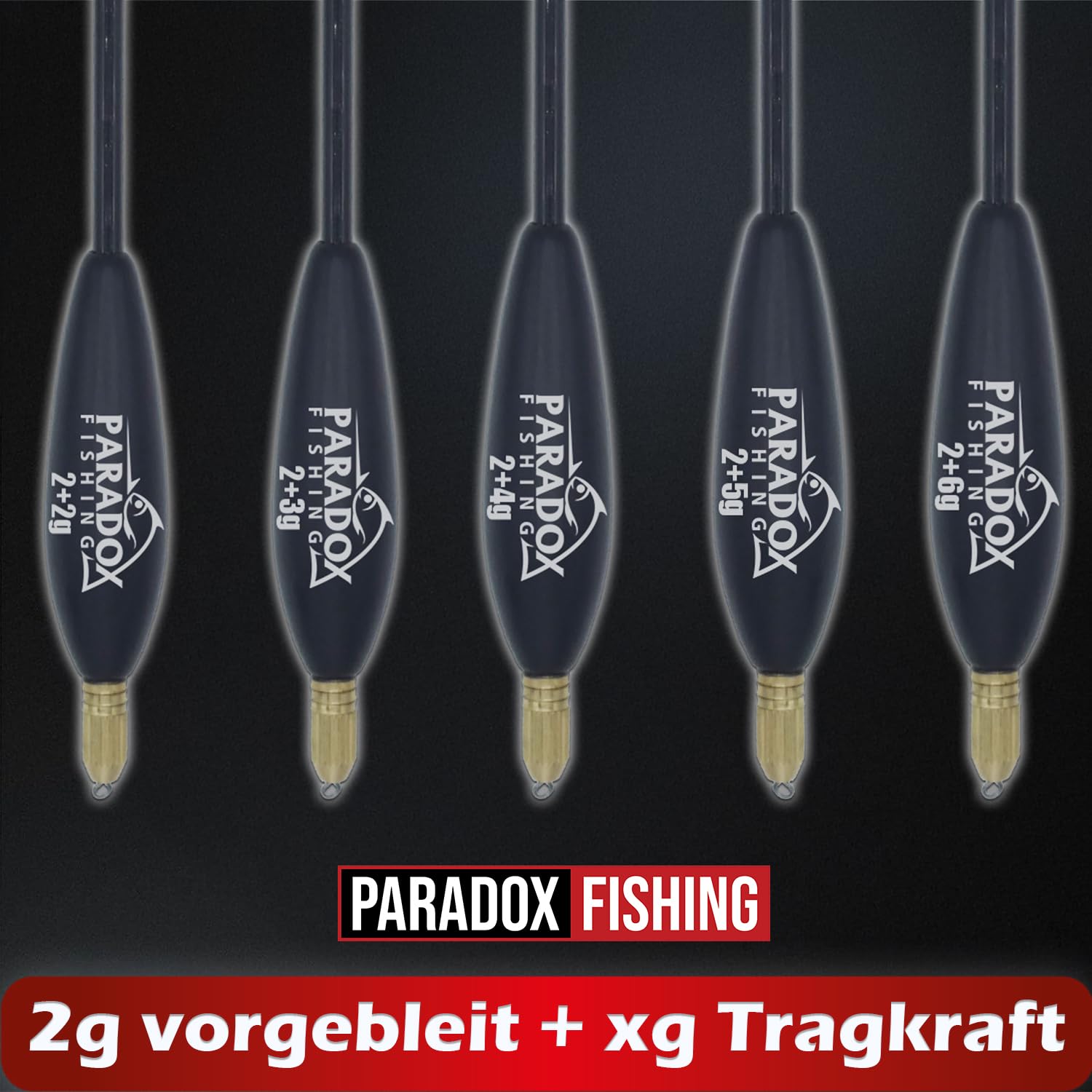 Paradox Fishing Waagler 5-częściowy zestaw 4 g - 8 g I 2 g zestaw połowów pływających łowisk