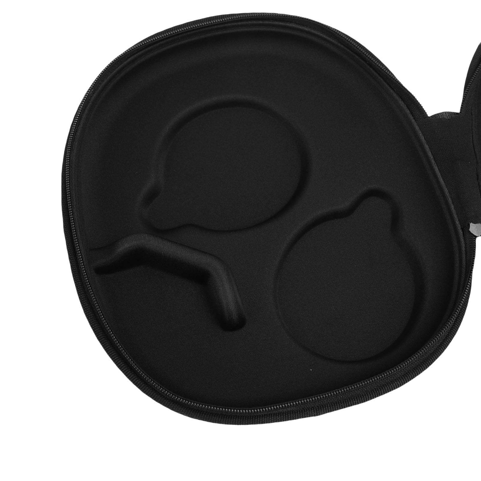 Custodia Rigida in EVA per Cuffie Wireless - Borsa da Viaggio Resistente per Cuffie con Comodo Vano Portaoggetti, Ideale per i Viaggiatori (BLACK)