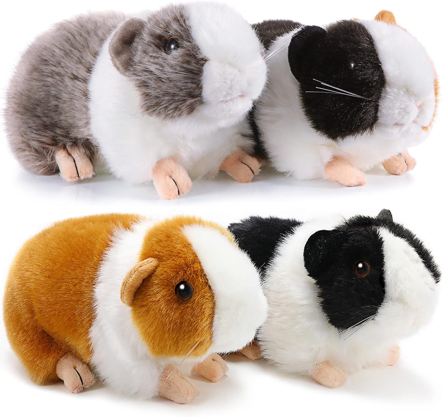 HyDren 4 Pieces 8 Inch Cute Guinea Pig Plush Toys Stuffed