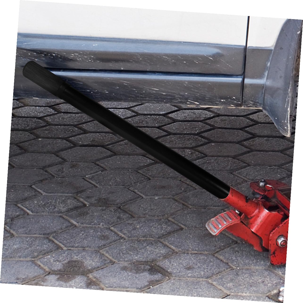 2 Szt. Uchwyt Do Podnośnika Podłogowego Wymienny Lewar Hydrauliczny Do Podnośnika Tony Lekki Trwały z Antypoślizgowym Silikonowym Uchwytem Łatwy Obsłudze i Przenoszeniu