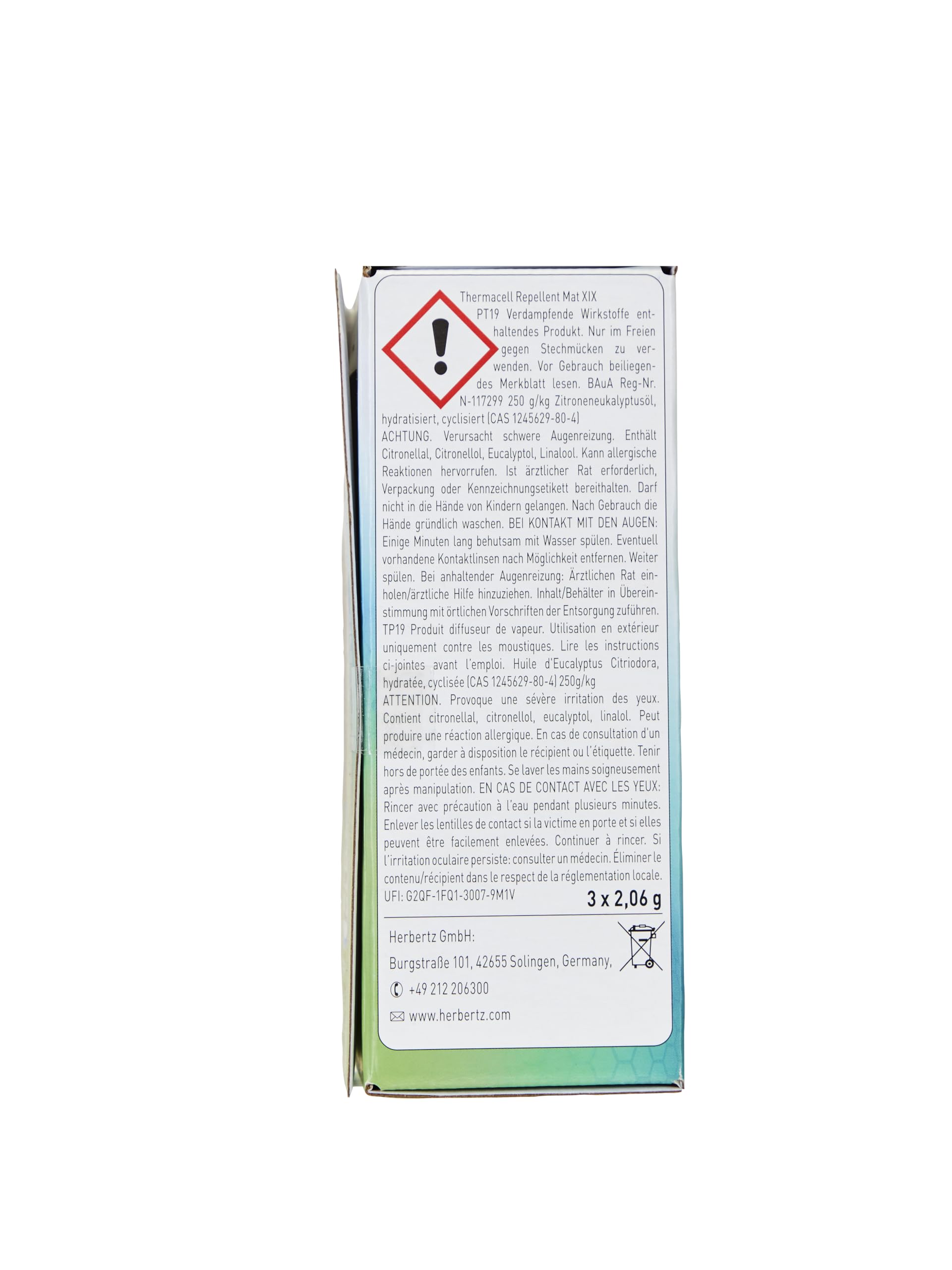 Thermacell Backpacker Mückenabwehr Starter Set - Outdoor Insektenschutz mit Citrodiol aus Zitroneneukalyptusöl - 15 m² Schutzzone - Ultraleicht 114 g - Inkl. 3 Wirkstoffplättchen für 12h