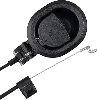 ICYANG Universal Oval Black Plastic Sofa Chair Recliner Release Pull Handle, Exposed Cable Length 4.75", Total Length is Medium at 31", fits Ashley and Major Recliner Brands Sofa
