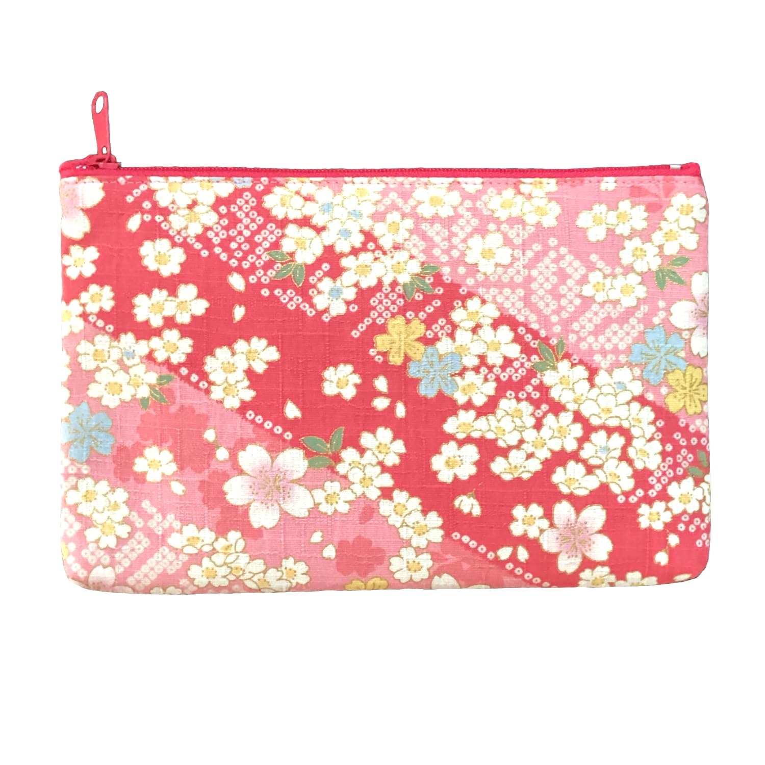 Cherry Blossom Cotton Cosmetics Pouch