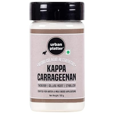 Urban Platter Kappa Carrageenan Powder, 100g / 3.5oz [Made for Milk-Based & Water-Based Applications]