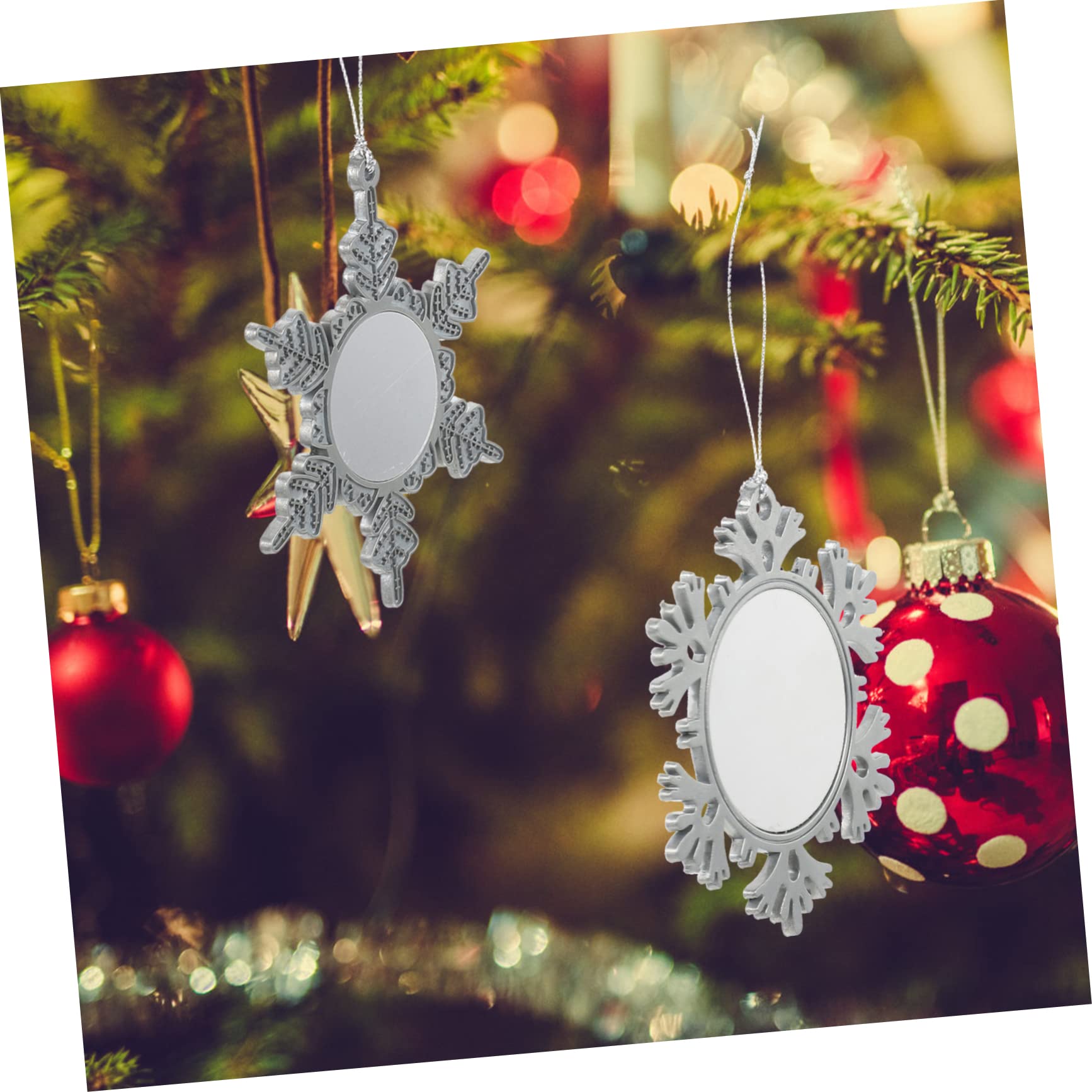 Alipis 15stücke Teiliges Weihnachts Pendants Wärmeübertragungs Schneeflocken Für Festliche Dekorationen Und Kreative Bastelprojekte