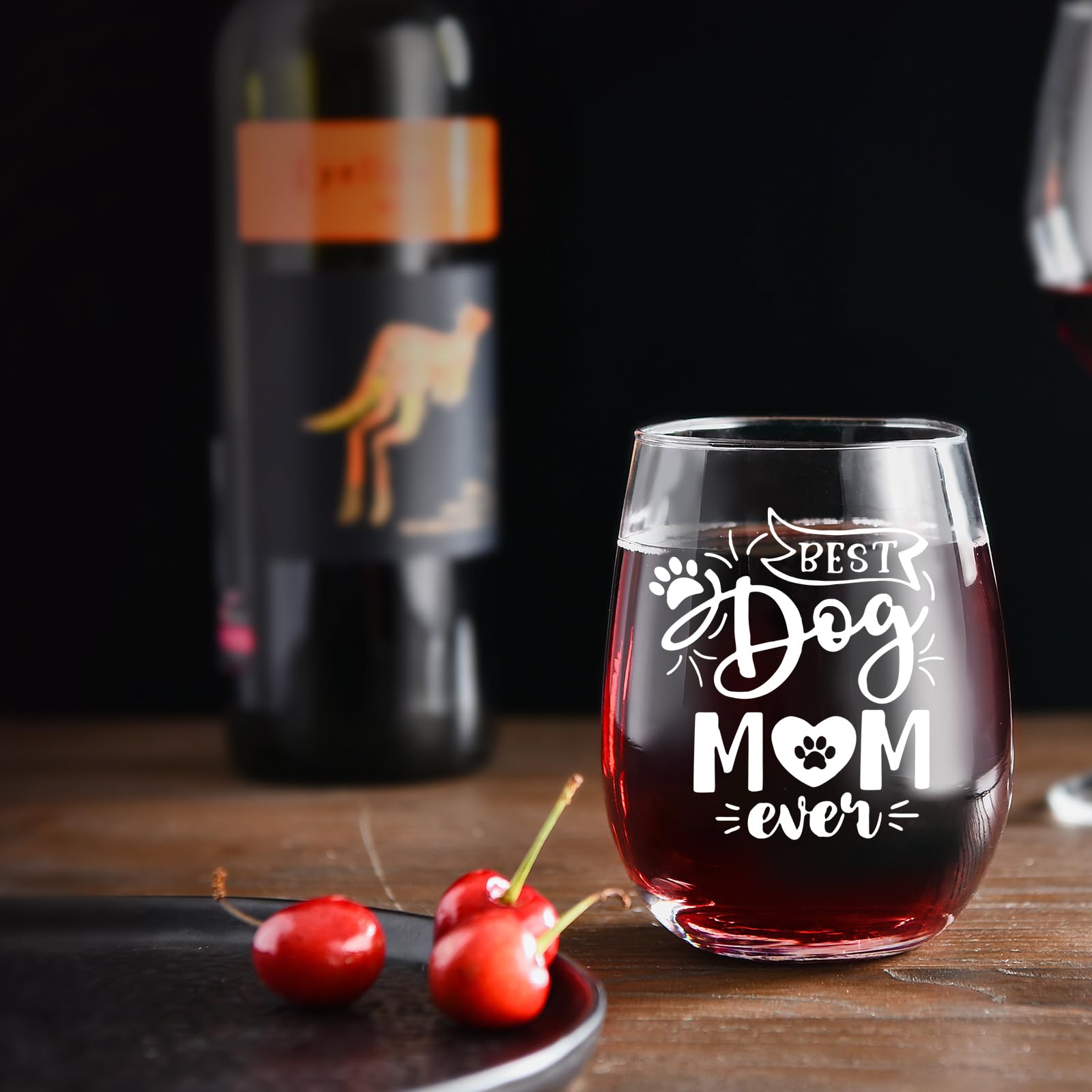 Regalos para mamá de perro para mujer, copa de vino, mejor mamá de perro, cumpleaños, Navidad, día de la madre, regalos para amantes de los perros