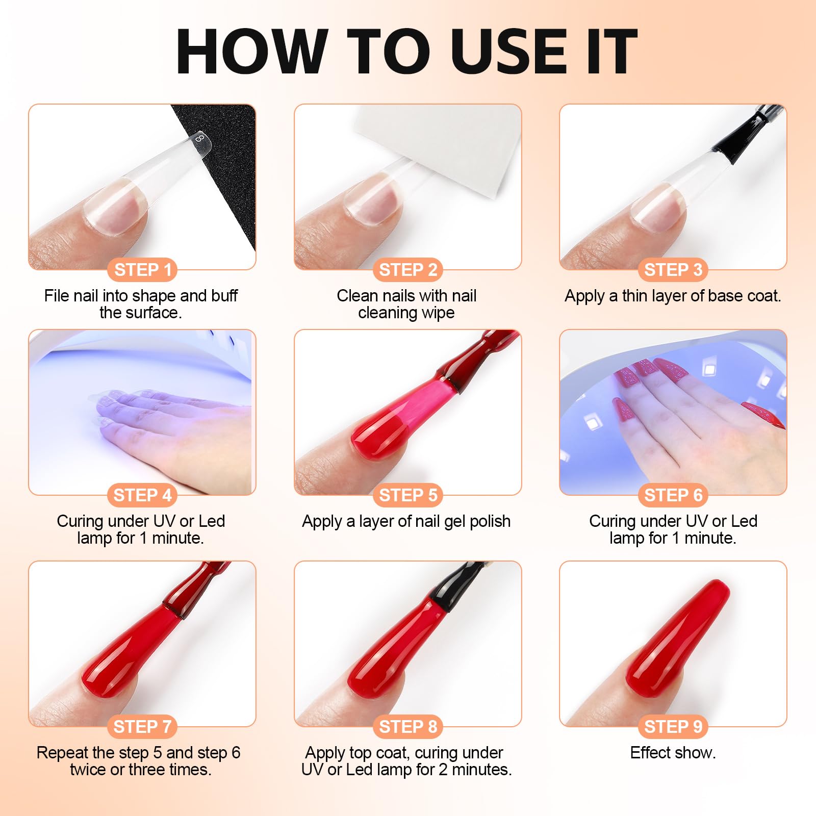 PEACECOLOR Kit Uñas Semipermanentes 31PCS ,15 Colores Esmaltes Semipermanentes para Uñas con Lampara UV Kit Manicura Semipermanente con Mate Top Base Coat Set