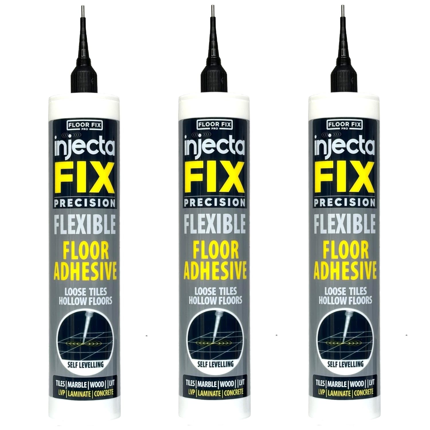 Injectafix Precision 300ml, White (Dries Clear), 1