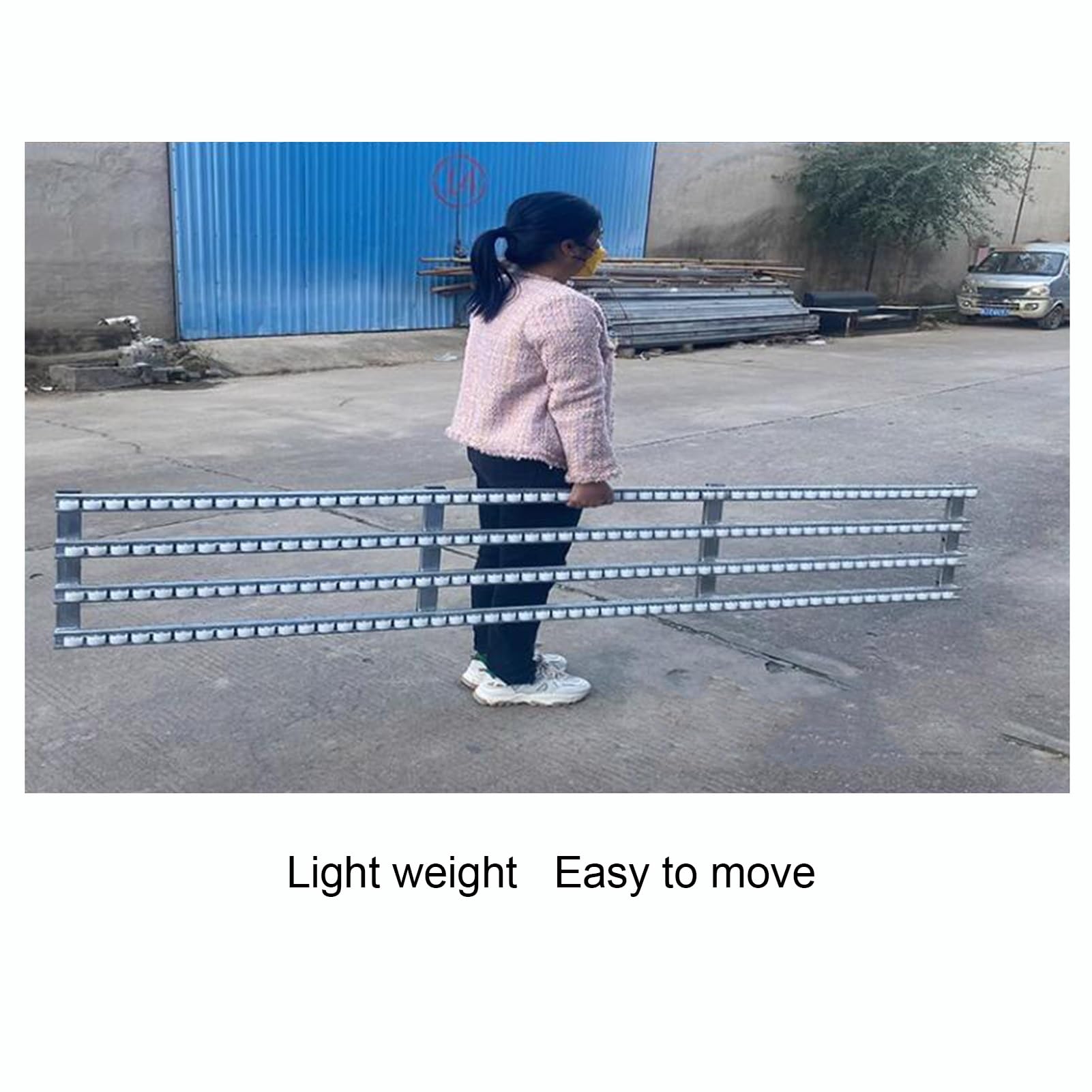 Rullo leggero trasportatore a rulli non alimentato Heavy-Du galvanizzato e 200cm di lunghezza 6-Slide Design per movimentazione e trasporto efficienti dei materiali