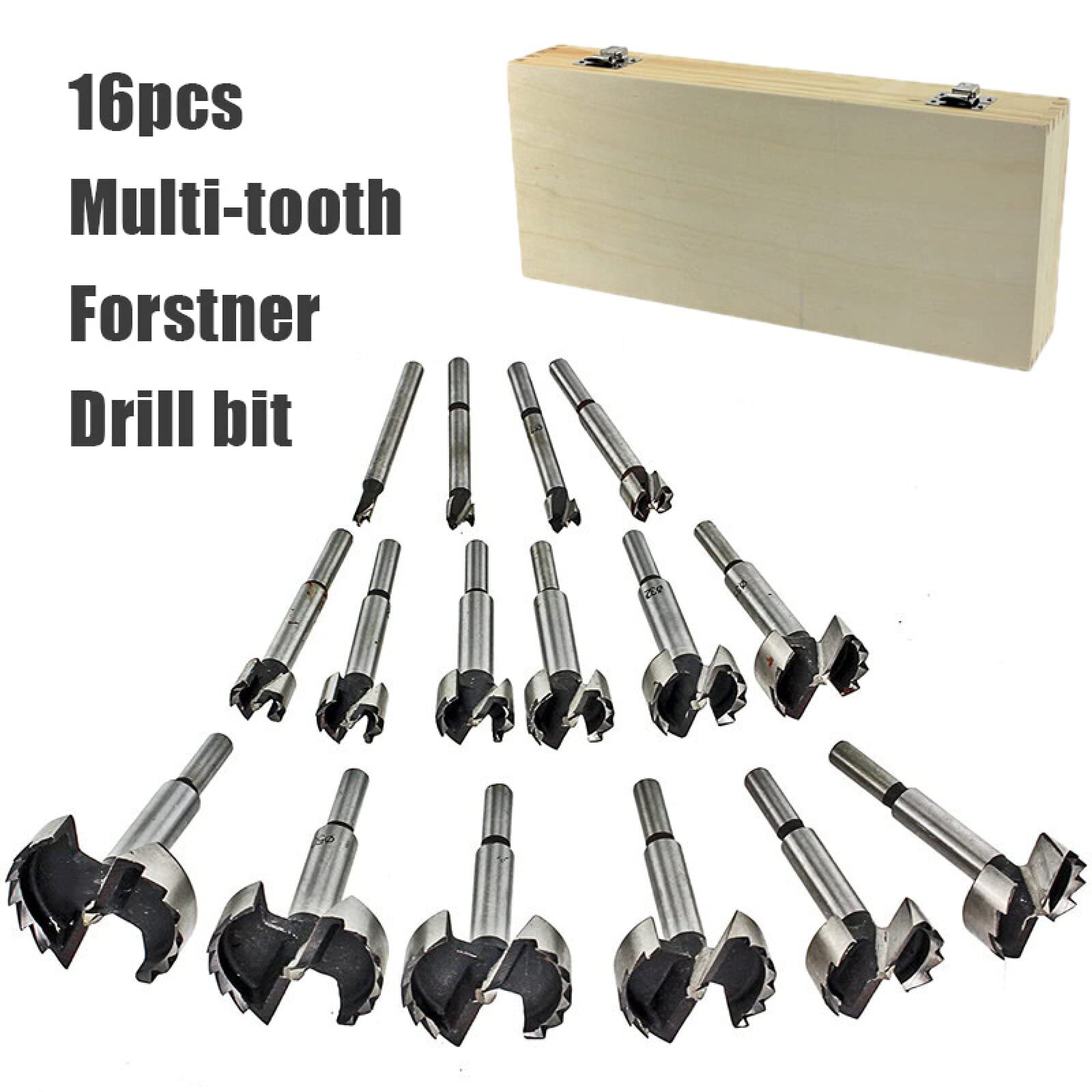 16 pz/set 6-54mm multi-dente noioso trapano kit di lavorazione del legno autocentrante foro sega legno taglierina set di strumenti