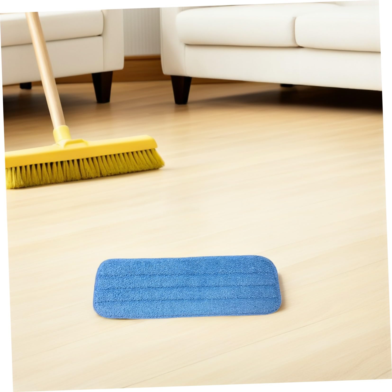 Baluue 10pezzi Panni Riutilizzabili in Microfibra Lavabili Per Pulizia Di Pavimenti Superfici Dure Ricariche Per Testine Di Mop Spray