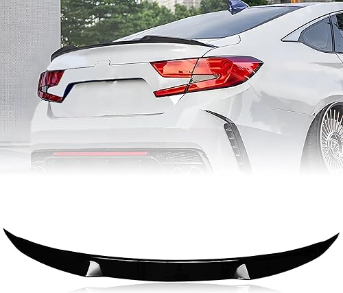 Rolling Gears Alerón de maletero compatible con Honda Accord (10) Sedan Spoiler 2018-2022, pintado negro brillante (tipo MF)