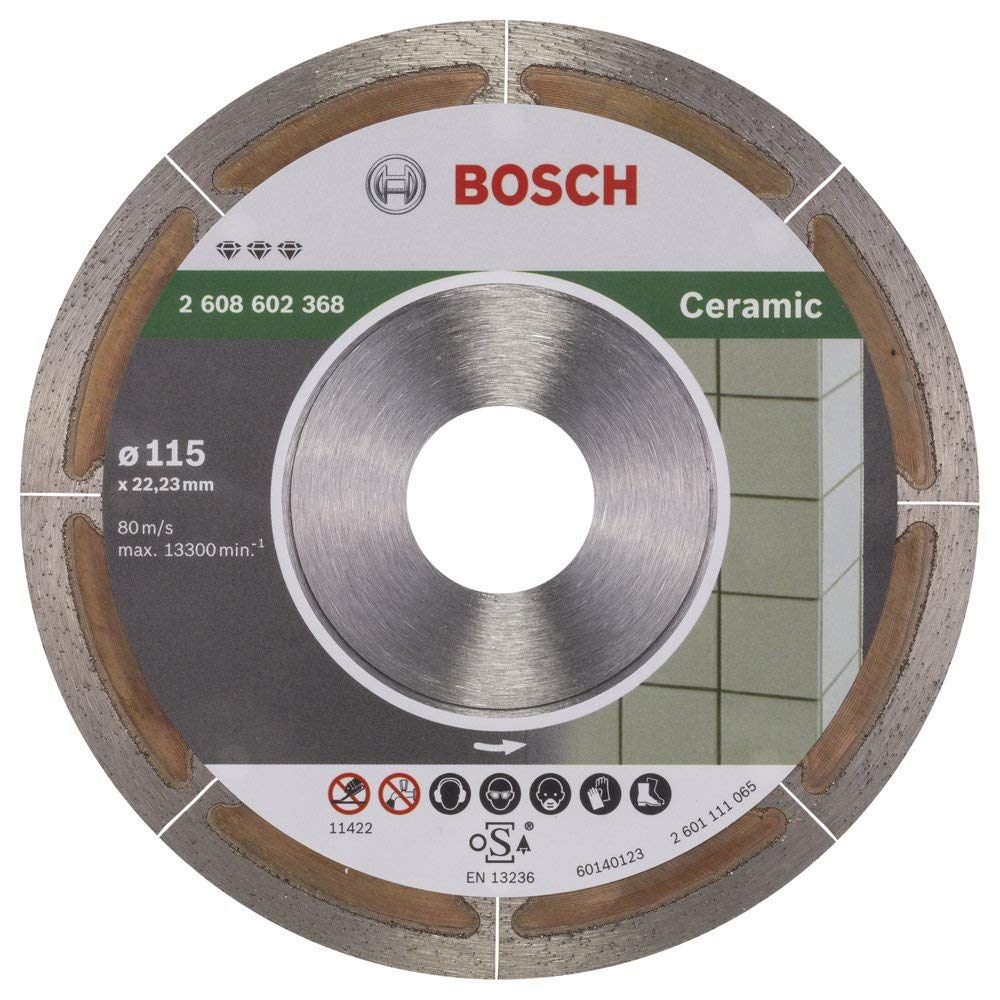 Bosch 2 608 602 368 - Disco de corte de diamante Best for Ceramic Extraclean (115 x 22,23 x 1,2 x 5 mm)