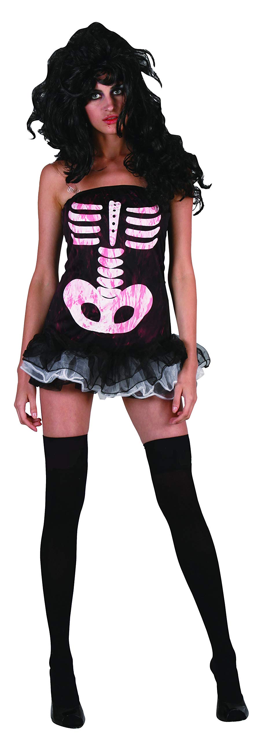 Ciao Sexy Skeleton Girl dress costume disguise fancy dress girl woman adult (One size) with tulle