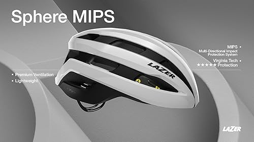Miniatura 3 de LAZER Sphere MIPS Casco de bicicleta de carretera, casco de ciclismo ligero para adultos