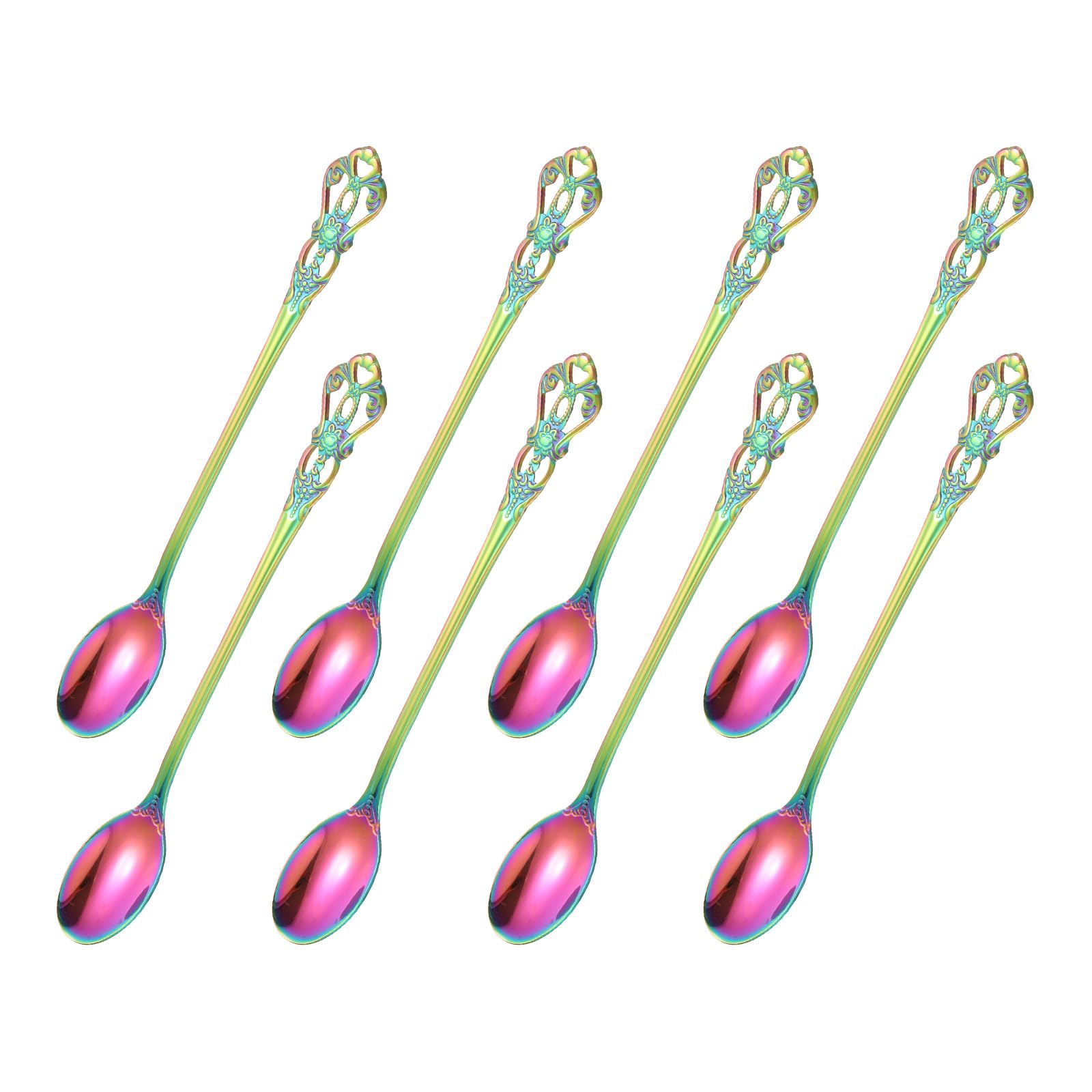 Cuillères à long manche en acier inoxydable pour ne plus tacher vos doigts