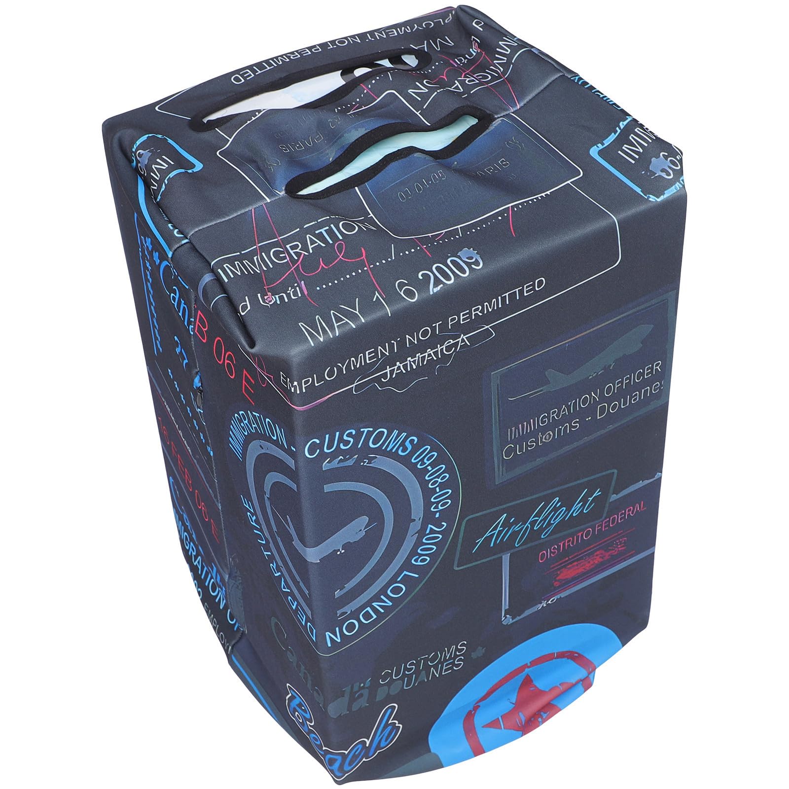 Housse de protection valise MAGICLULU en polyester extensible à motifs - 8