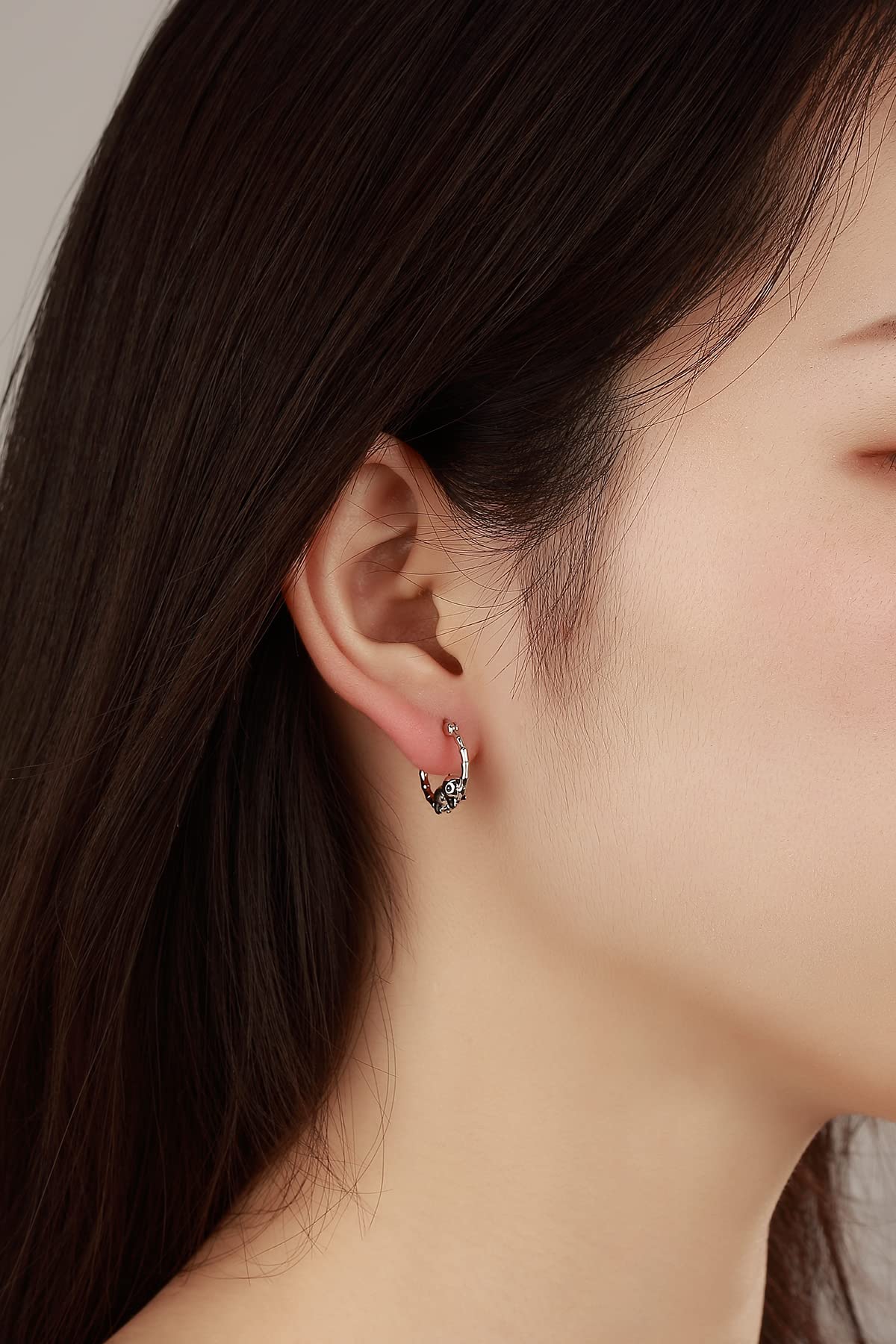 Boucles d'oreilles Panda Licorne Paresseux pour Filles - Qings Argent Sterling 925 Boucles d'oreilles Petite Creoles Animaux Hypoallergéniques Mignon Sloth Unicorn Panda Bijoux Cadeau d'Anniversaire