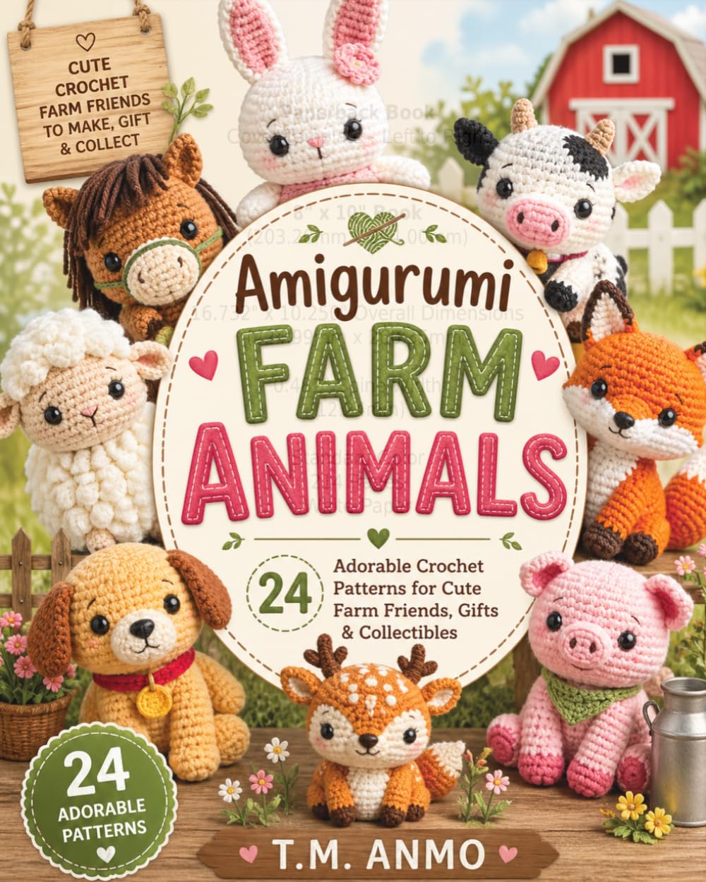 Amigurumi Farm Animals: 24 Adorable Crochet Patterns for Cute Farm Friends, Gifts & Collectibles