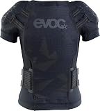 EVOC Protector Jacket Kids kurtka ochronna dla dzieci (LITESHIELD Flex ochraniacze na plecy i ramiona, wentylacja 3D, zrównoważona produkcja z nylonu MIPAN pochodzącego z recyklingu), czarna