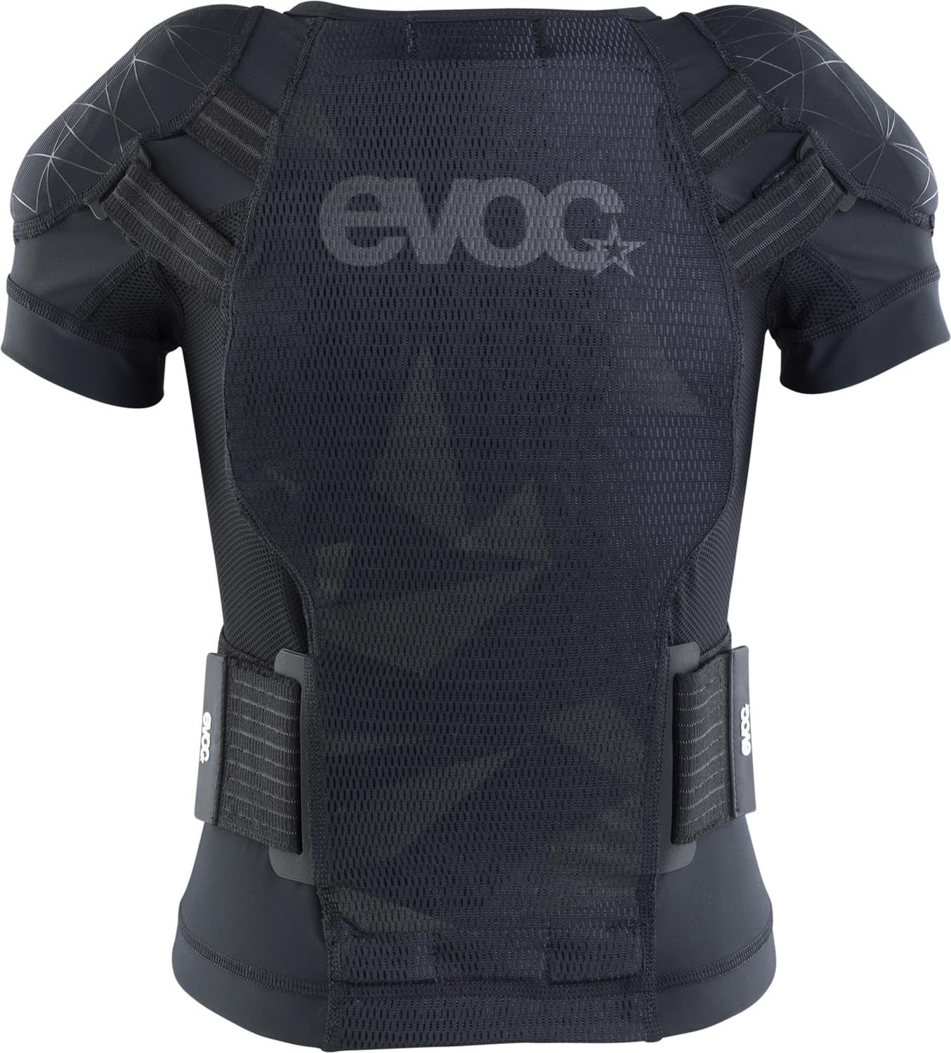 EVOC Protector Jacket Kids Veste de Protection pour Enfants (Protections dorsales et épaules LITESHIELD Flex, Ventilation 3D, Fabrication Durable en Nylon MIPAN recyclé, Taille : JS), Noir
