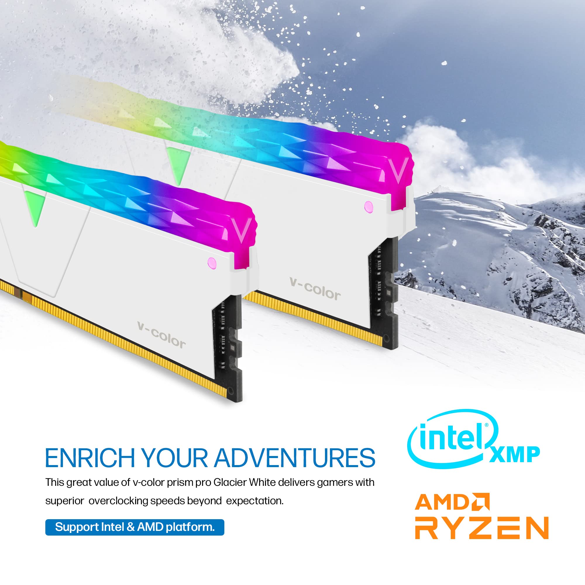 V-Color Prism Pro DDR4 32GB (2 x 16GB) 3600MHz (PC4-28800) CL18