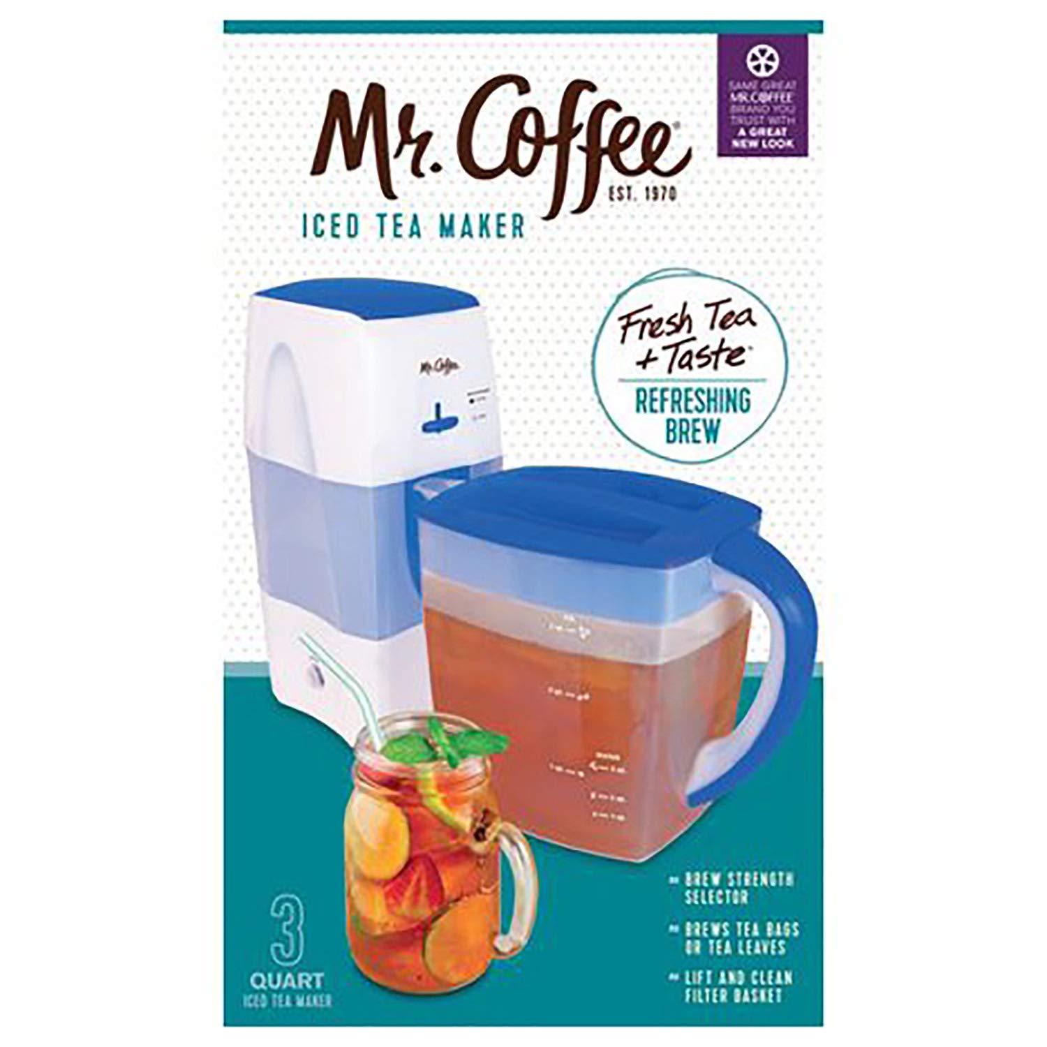 Mr. Coffee Iced Tea Maker 3 Quart with 
