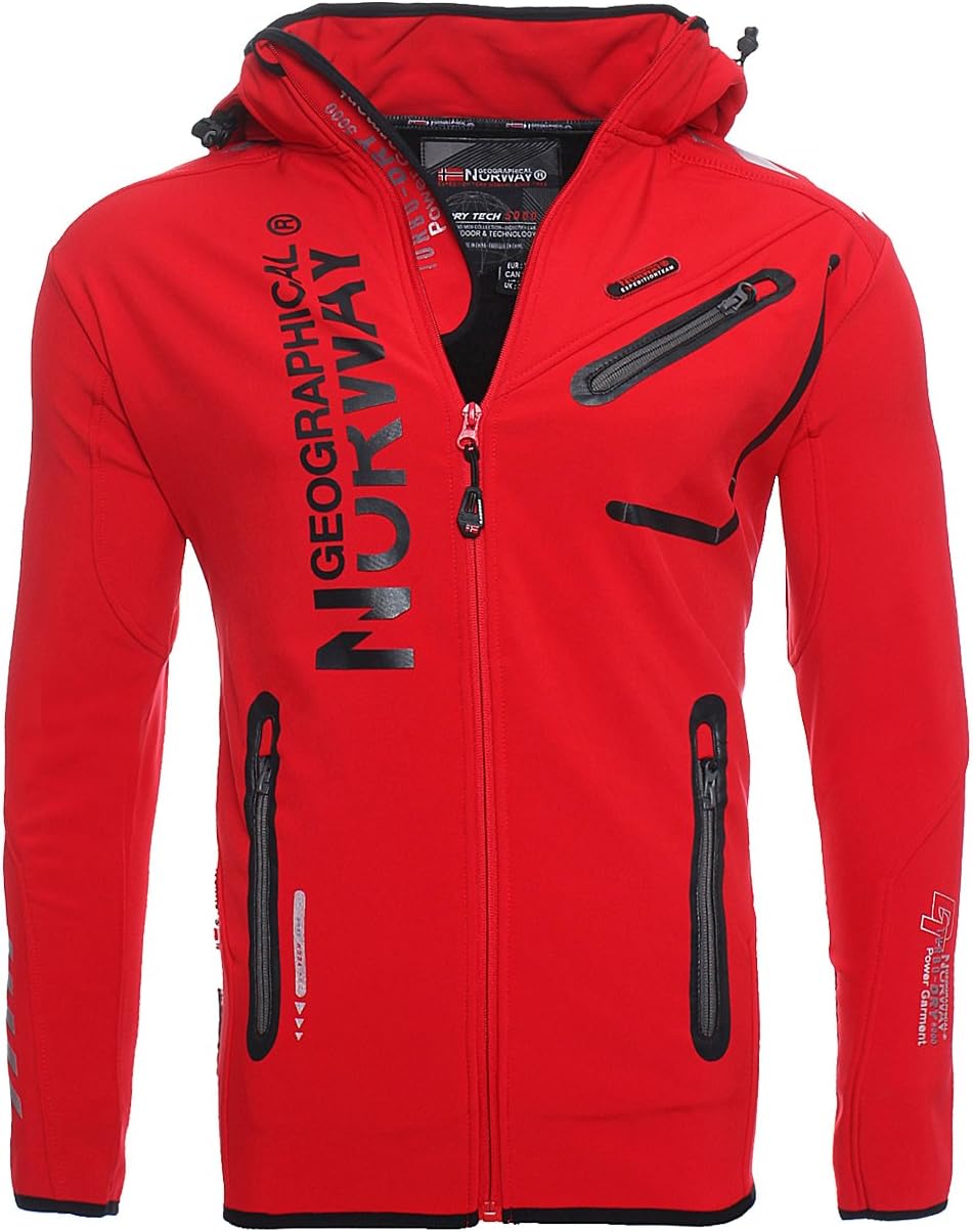 Geographical Norway Royaute Softshelljack, heren, waterdicht, met capuchon, outdoor, windjack, tactische jas, grijs/zwart, S Geographical Norway Royaute Softshelljack, heren, waterdicht, met capuchon, outdoor, windjack, tactische jas, grijs/zwart, S