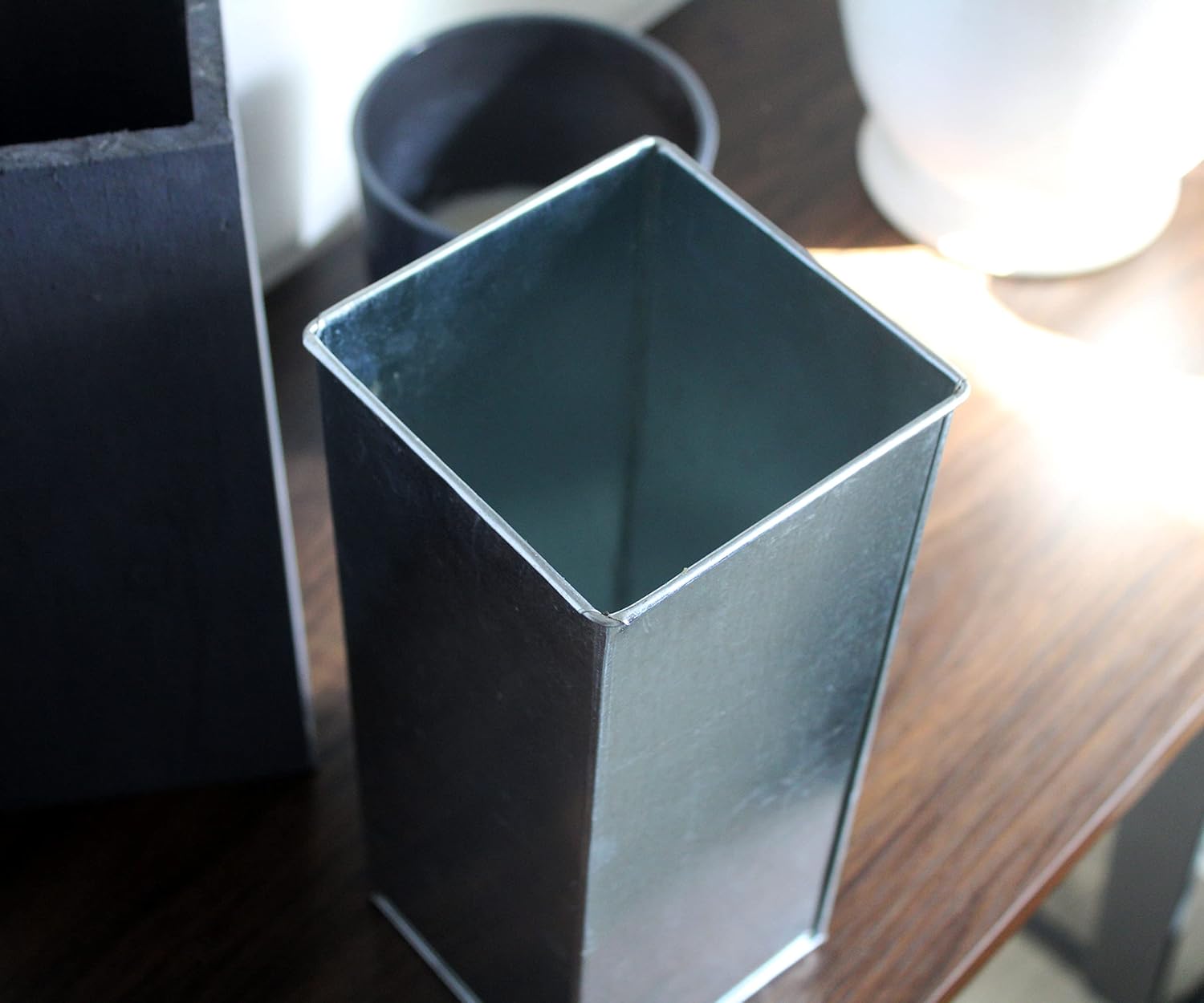 Tall Personalized Planter Box, Custom Wood Planter Box, Personalized Wood Planter Box, Indoor Wood Planter, Gray Planter Box Wood