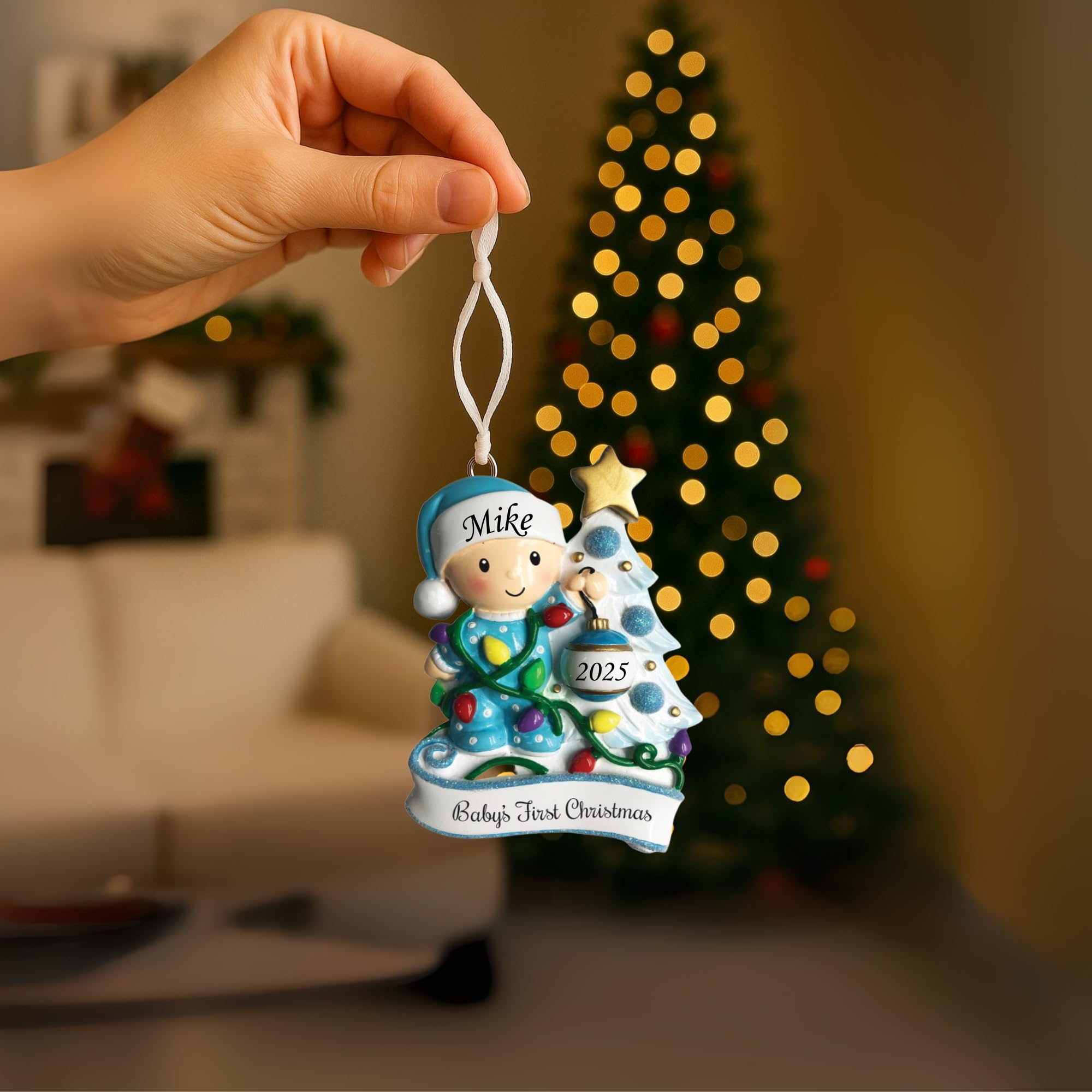 Amazon.co.jp: 2023 パーソナライズ オーナメント 赤ちゃんの初めての