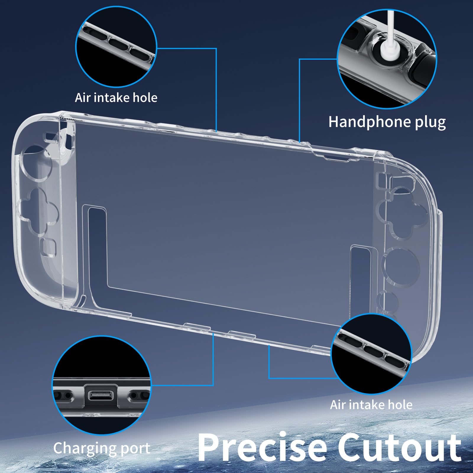 [120 piezas]HEYSTOP Carcasa Protectora para La Consola Nintendo Switch 2 Funda con Diseño de Soporte Hueco Delgado Carcasa con Absorción de Impactos y Antiarañazos para Nintendo Switch 2 Último Modelo